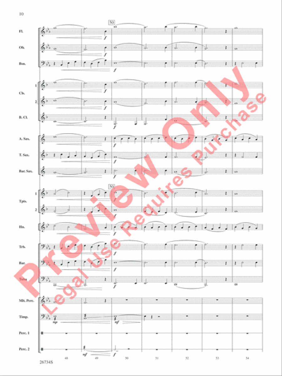 Lady in the Water Concert Band scores gallery preview page 11
