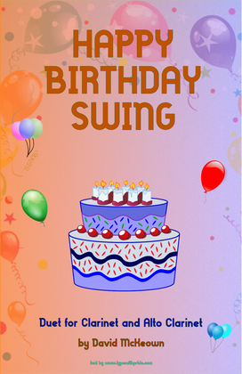 Happy Birthday Swing, for Clarinet and Alto Clarinet Duet