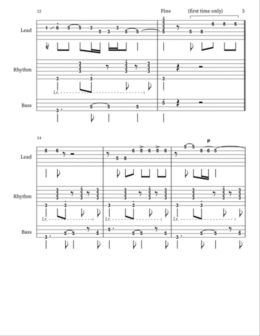 Gringo Astuto Bass Clarinet scores gallery preview page 3