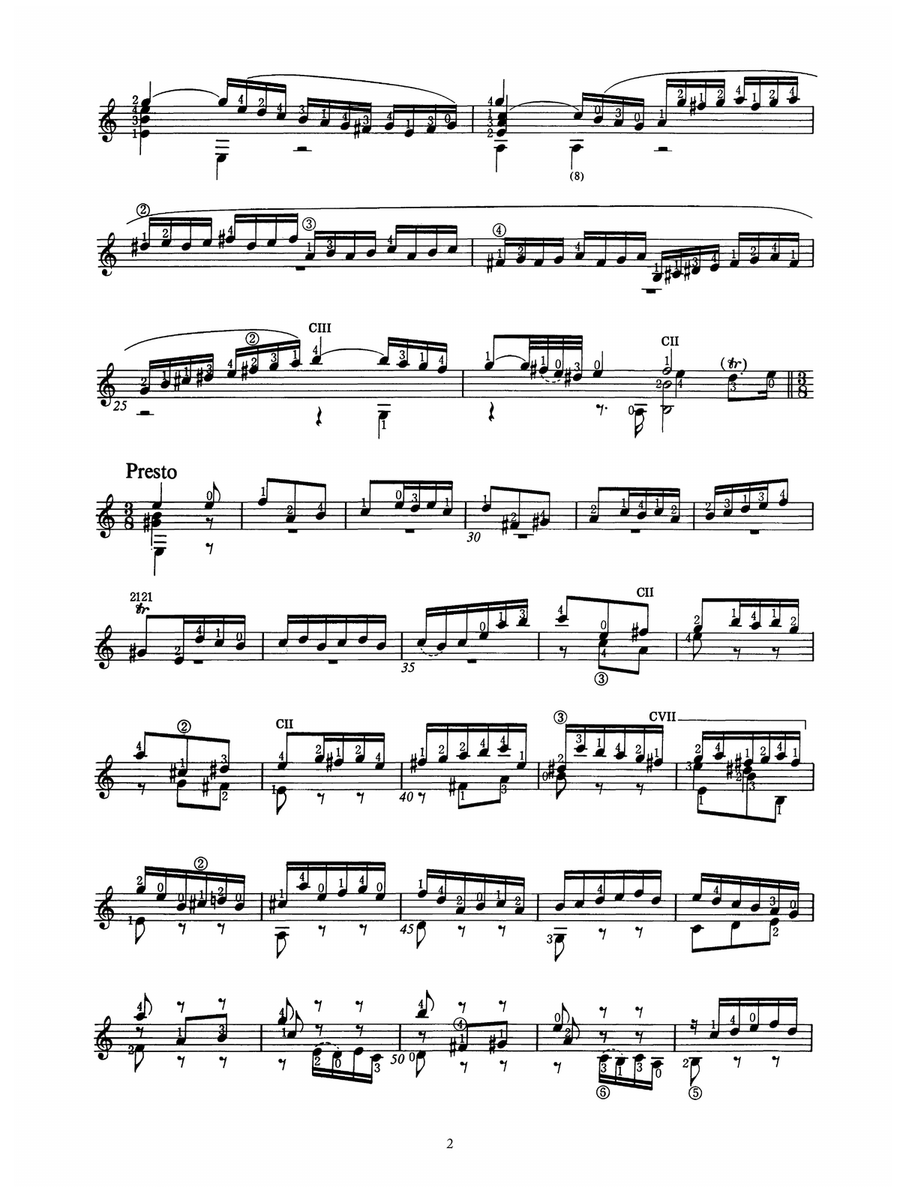 Suite In Gm BWV 995 Acoustic Guitar scores gallery preview page 2
