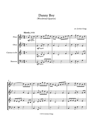 Book cover for Danny Boy (Wind Quartet)
