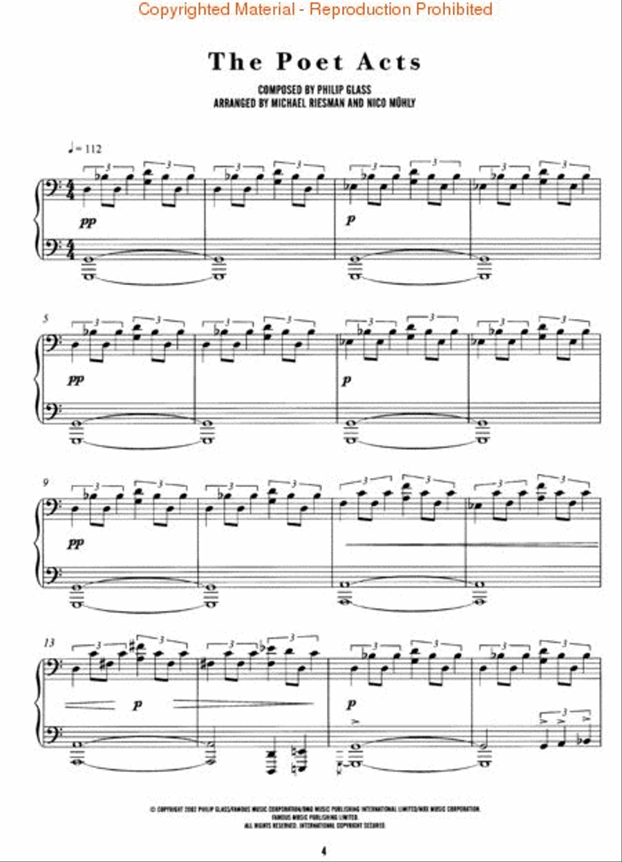 The Hours Piano Solo scores gallery preview page 3