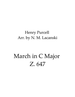 March in C Major Z. 647