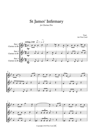Book cover for St James' Infirmary. Clarinet Trio
