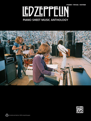 Book cover for Led Zeppelin -- Piano Sheet Music Anthology