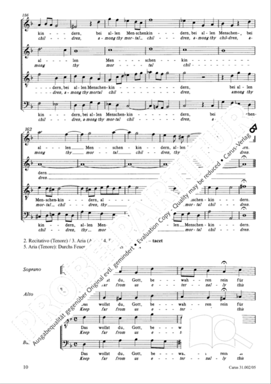 O God, from heaven look on us (Ach Gott, vom Himmel sieh darein) ATB scores gallery preview page 11