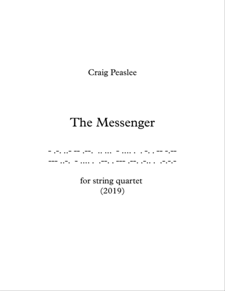 The Messenger The Messenger String Quartet scores gallery preview page 1