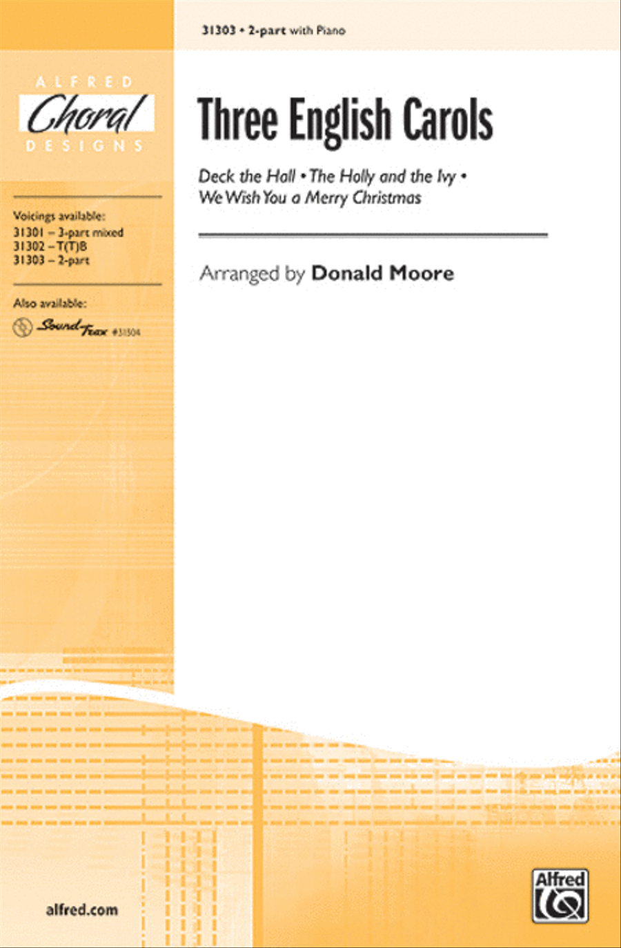 Three English Carols 2-Part scores gallery preview page 1