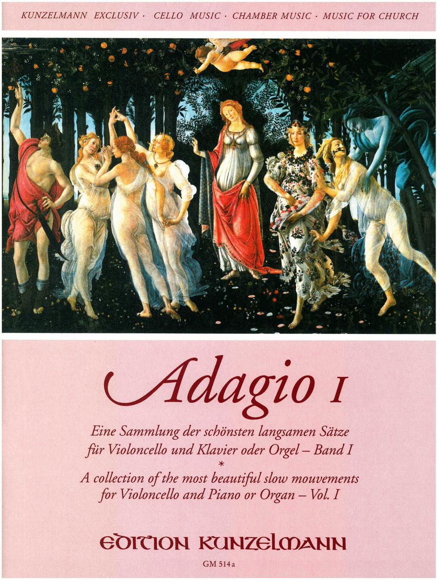 Adagio, Collection of the most beautiful slow movements, Volume 1 Cello scores gallery preview page 1