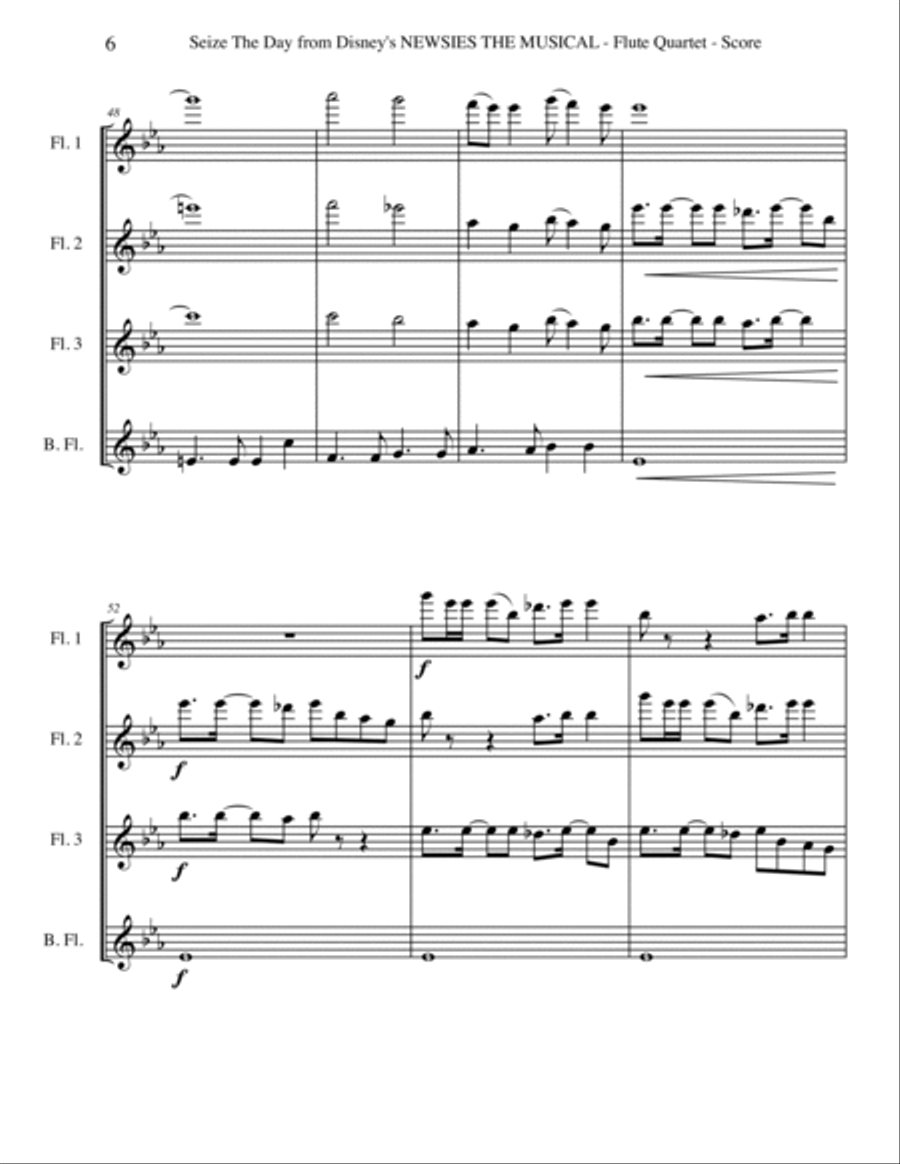 Seize The Day Woodwind Quartet scores gallery preview page 6
