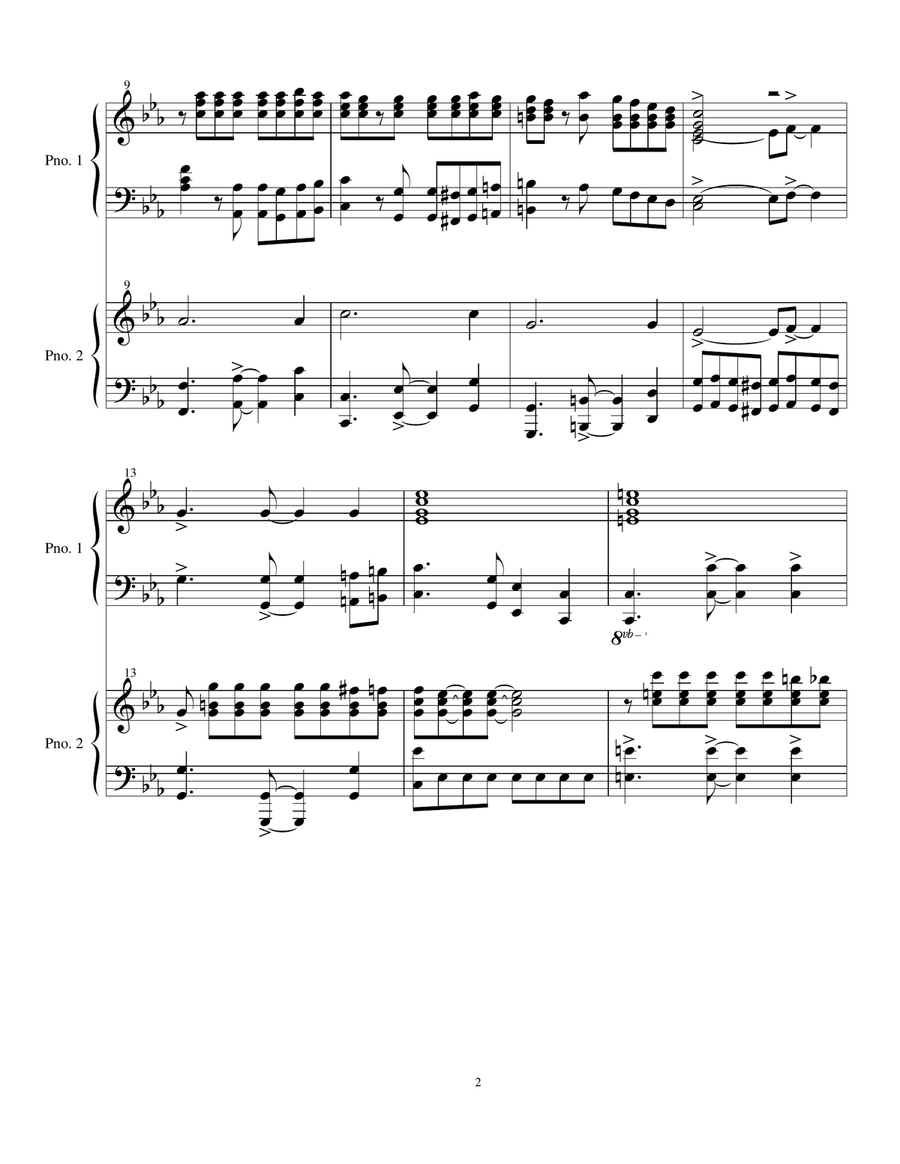 La Perla Negra Piano scores gallery preview page 2