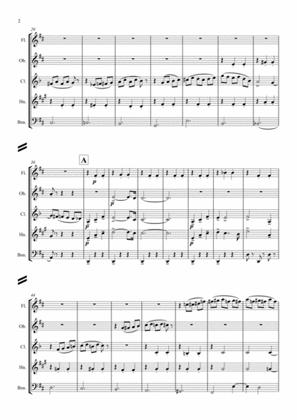 Tchaikovsky: Casse-Noisette: Nutcracker Suite III. Valse des Fleurs - wind quintet image number null