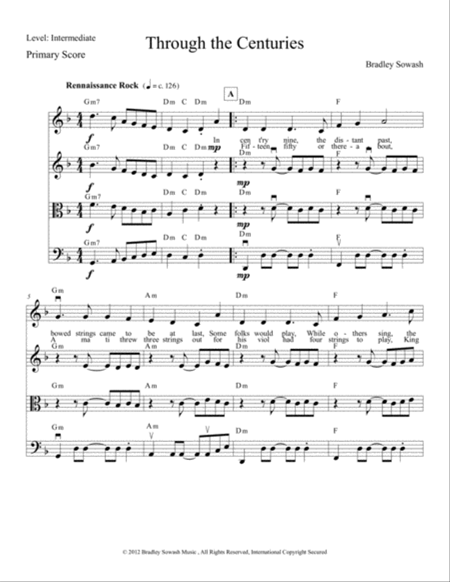 Through the Centuries - Creative Strings String Orchestra scores gallery preview page 4