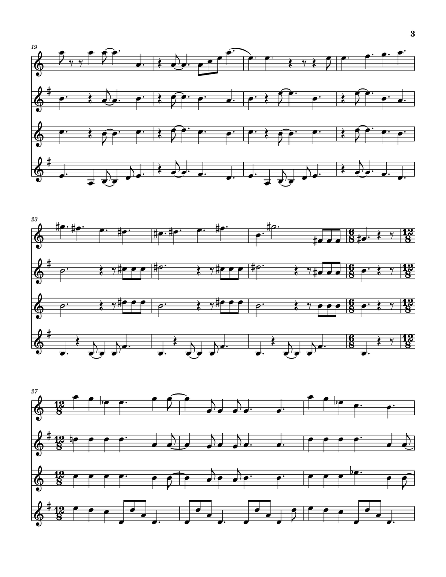 The Return Of The Giant Hogweed Saxophone Quartet scores gallery preview page 4
