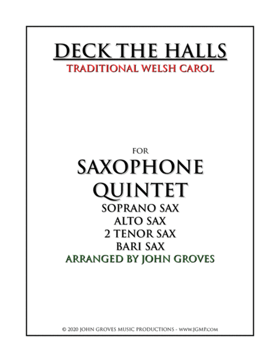 Deck The Halls - Saxophone Quintet image number null