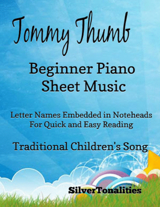Book cover for Tommy Thumb Beginner Piano Sheet Music