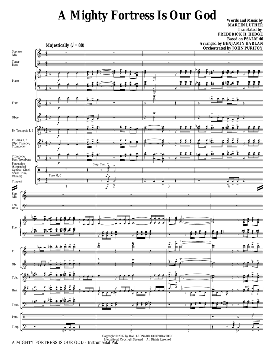 A Mighty Fortress Is Our God by Benjamin Harlan
                        Choir -
                         Digital Sheet Music
                        