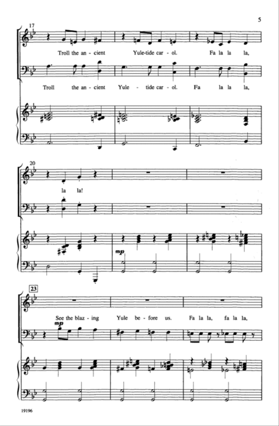 Deck the Nutcracker Hall 4-Part scores gallery preview page 4