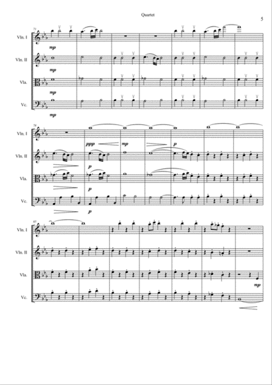 Mixolydian Quartet - Strings String Quartet scores gallery preview page 5
