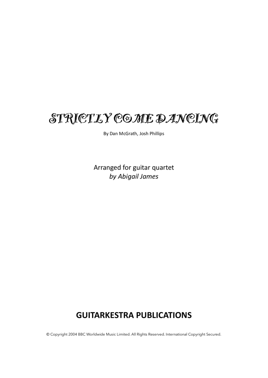Strictly Come Dancing Strictly Come Dancing Chamber Music scores gallery preview page 1
