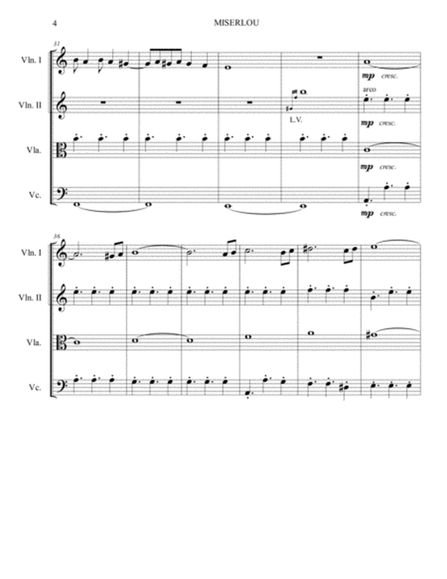 MISERLOU - String Quartet image number null