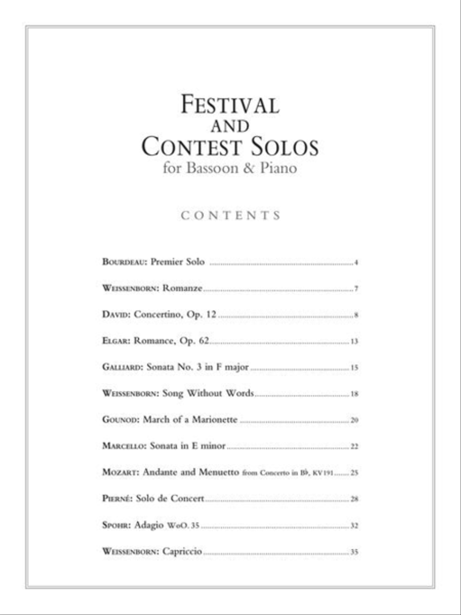 Festival and Contest Solos Bassoon Solo scores gallery preview page 5
