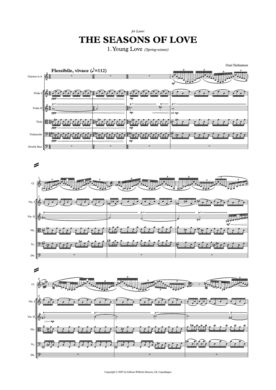 The Seasons Of Love String Orchestra scores gallery preview page 1