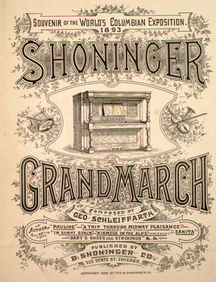 Shoninger Grand March. Souvenir of the World's Columbian Exposition, 1893