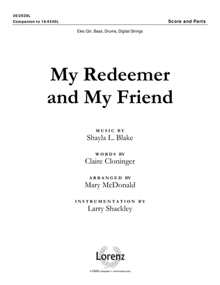 My Redeemer and My Friend - Rhythm and Digital Strings Score and Parts - Digital
