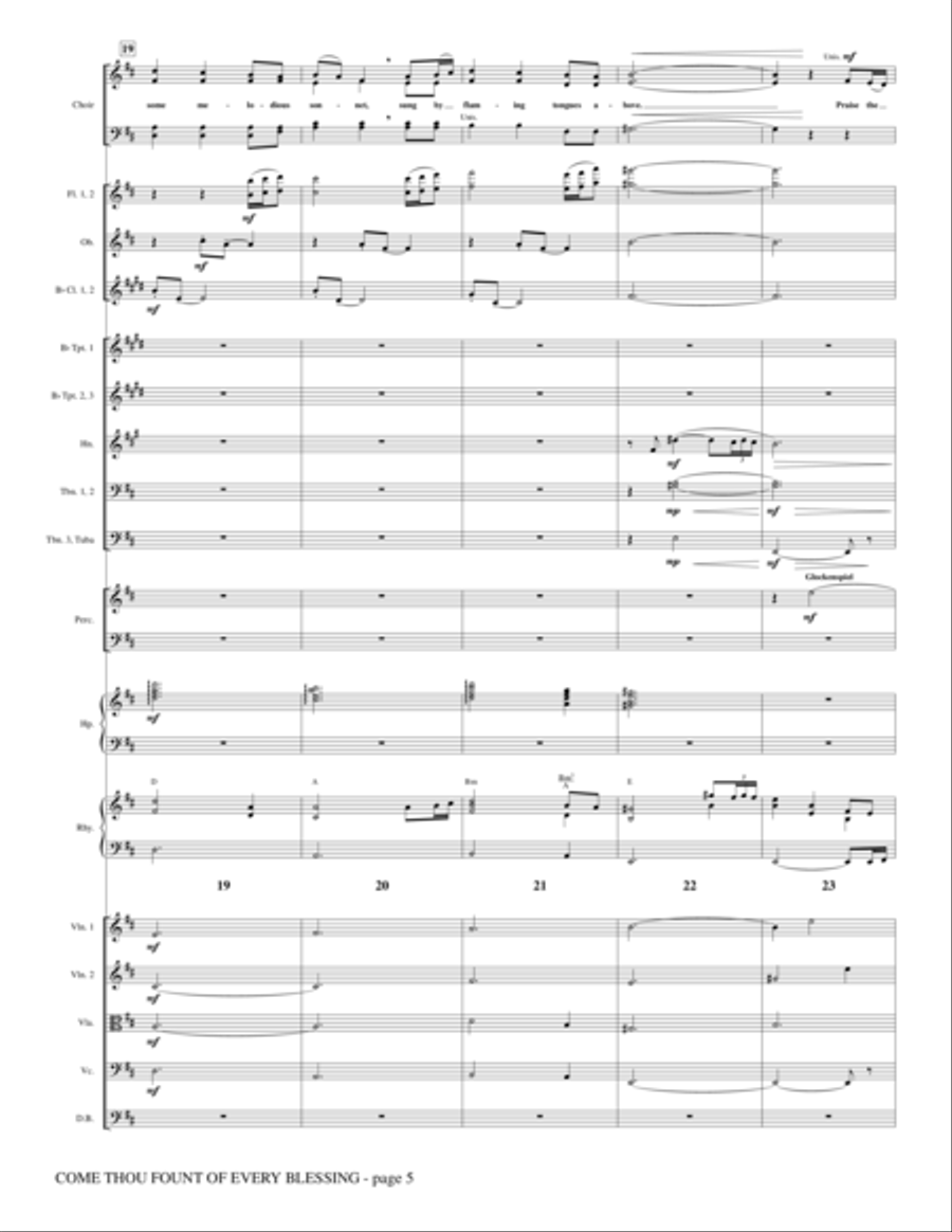 Come, Thou Fount Of Every Blessing - Full Score Choir scores gallery preview page 5