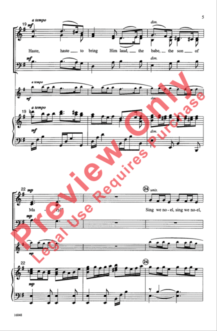 What Child Shall Come? 3-Part scores gallery preview page 5
