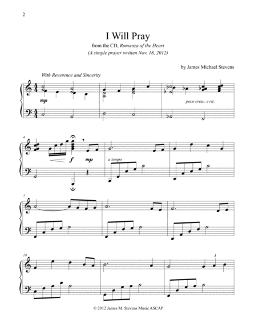 Sacred Moments at the Piano Piano Method scores gallery preview page 2