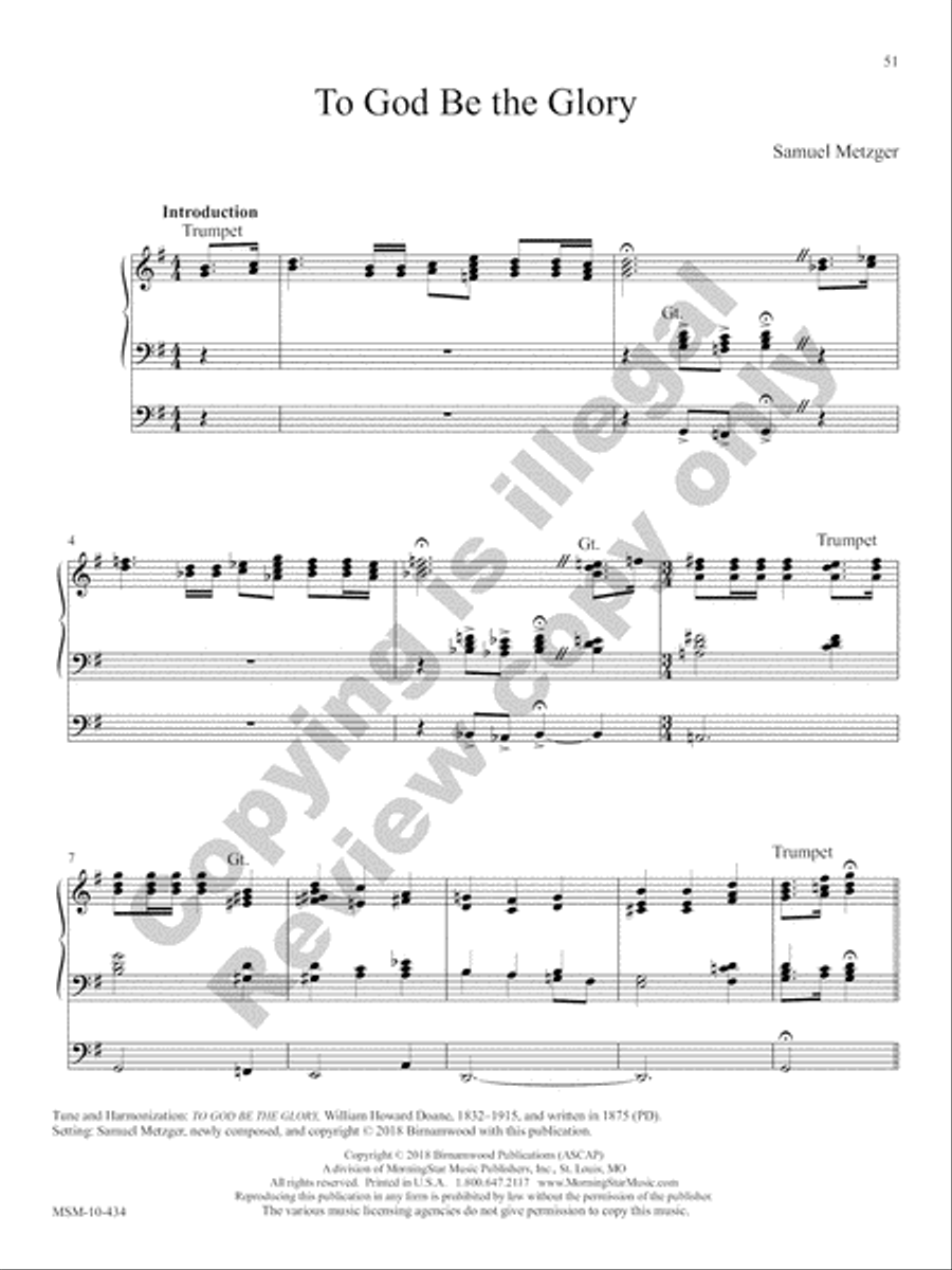 The Festival Hymn Collection, Volume 3 Organ scores gallery preview page 33