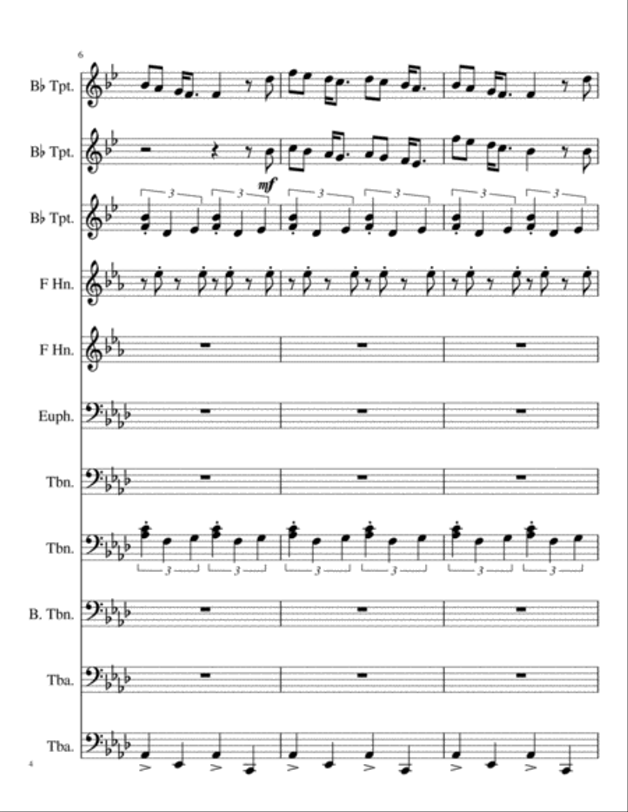 Grand Opening Grand Opening Brass Ensemble scores gallery preview page 4