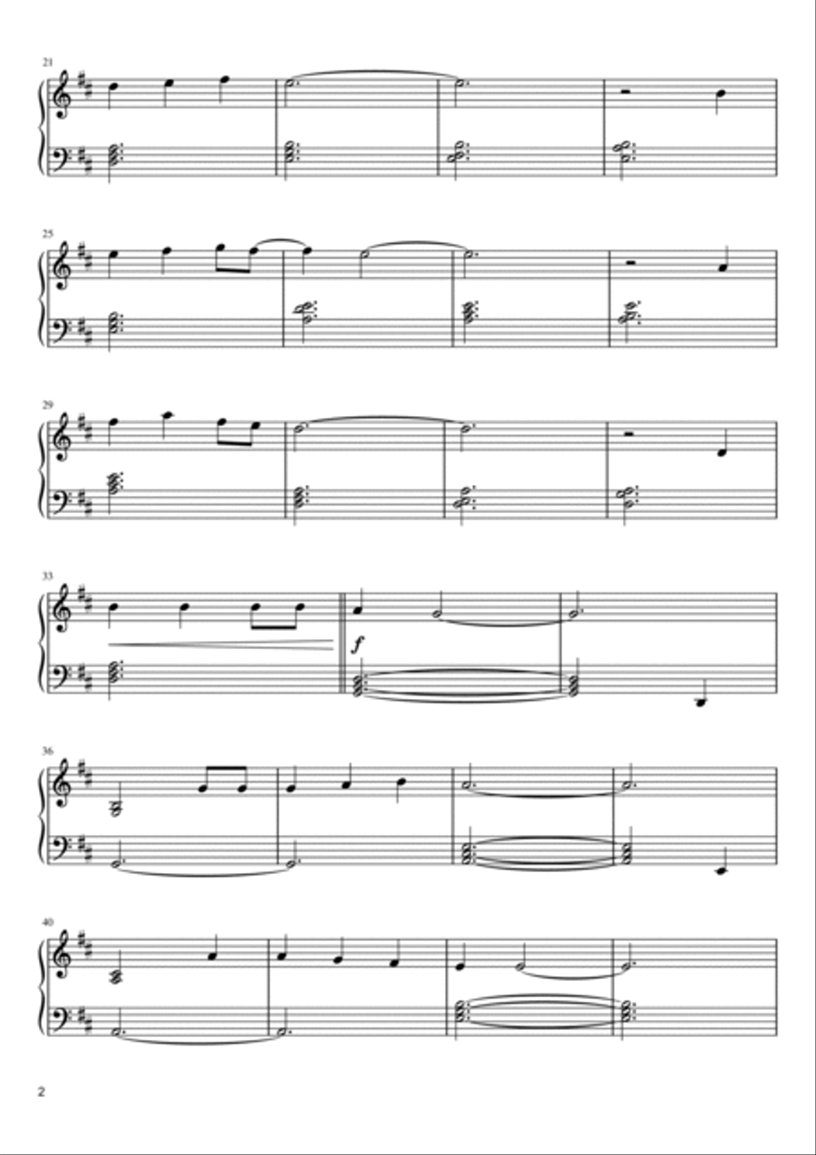 Happy Xmas (war Is Over) Piano Solo scores gallery preview page 2