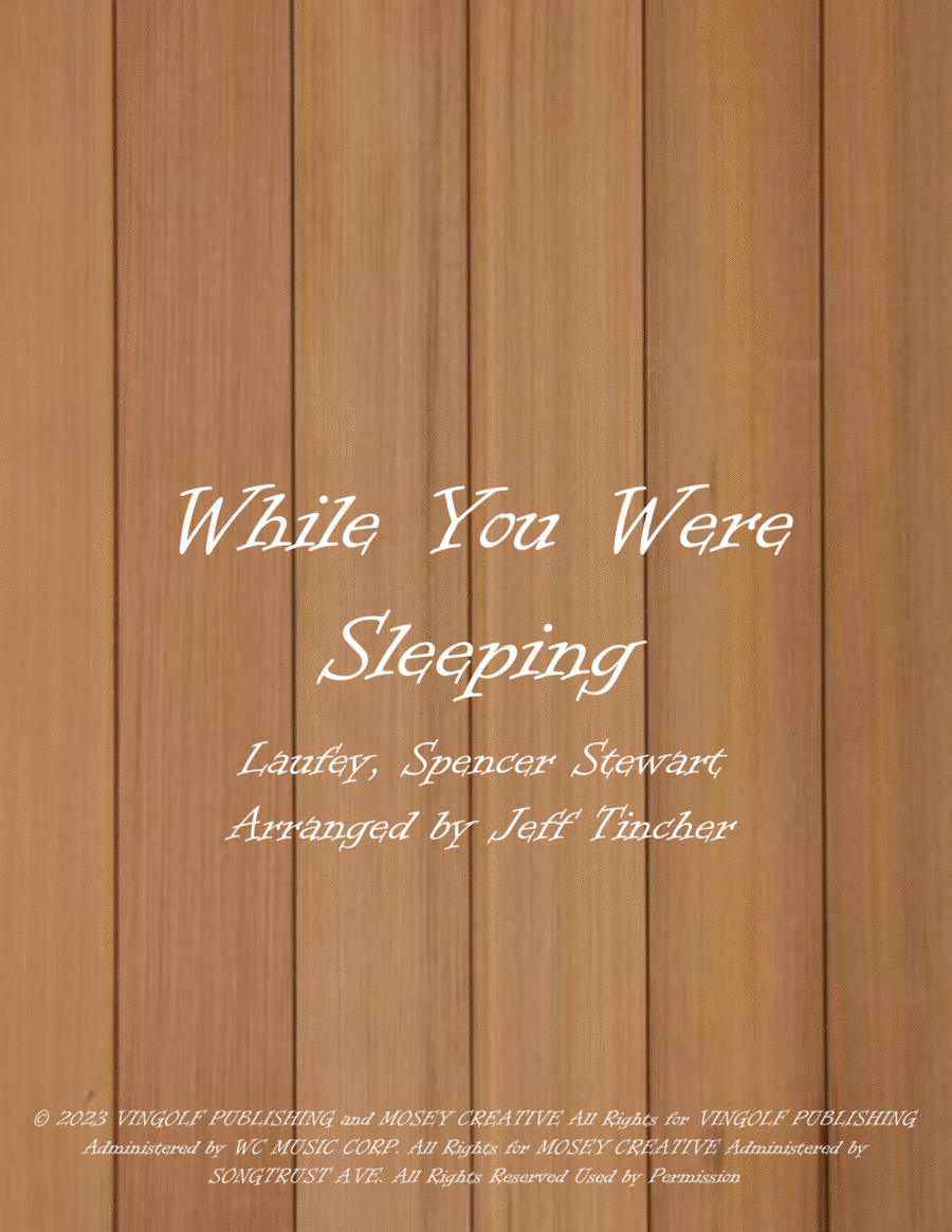 While You Were Sleeping Piano, Vocal, Guitar scores gallery preview page 1