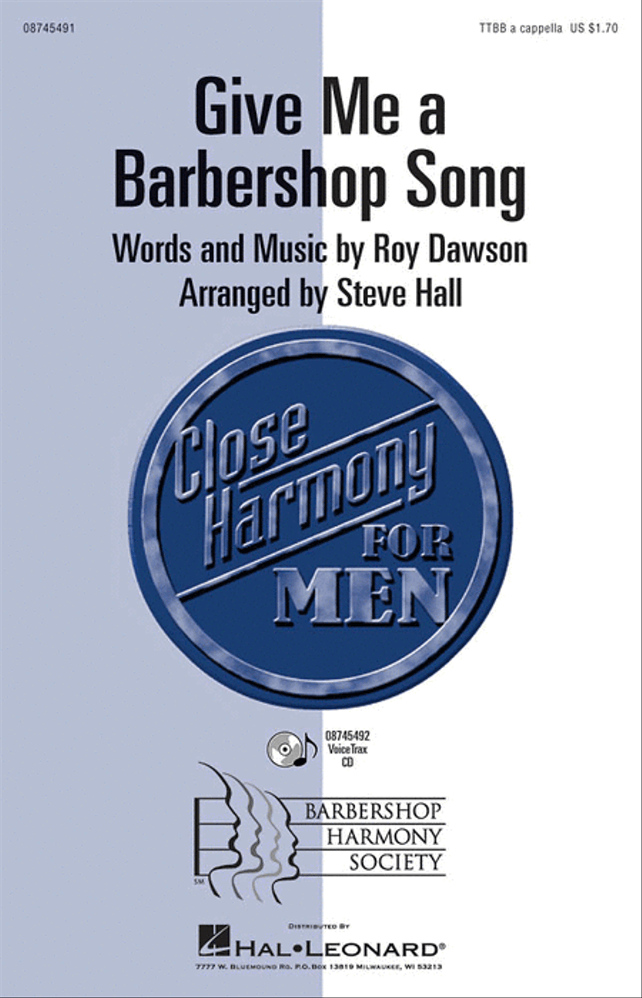 Give Me a Barbershop Song TTBB scores gallery preview page 1