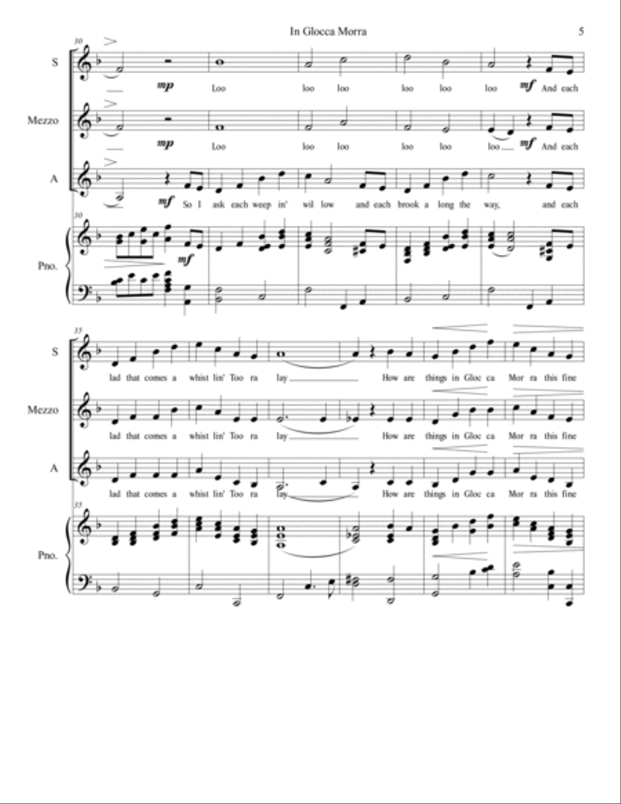 How Are Things In Glocca Morra SSA scores gallery preview page 5