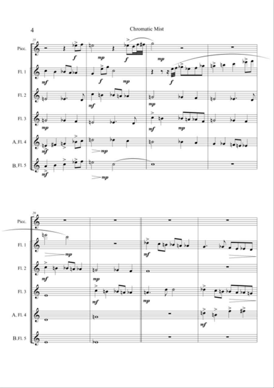 Chromatic Mist Small Ensemble scores gallery preview page 6