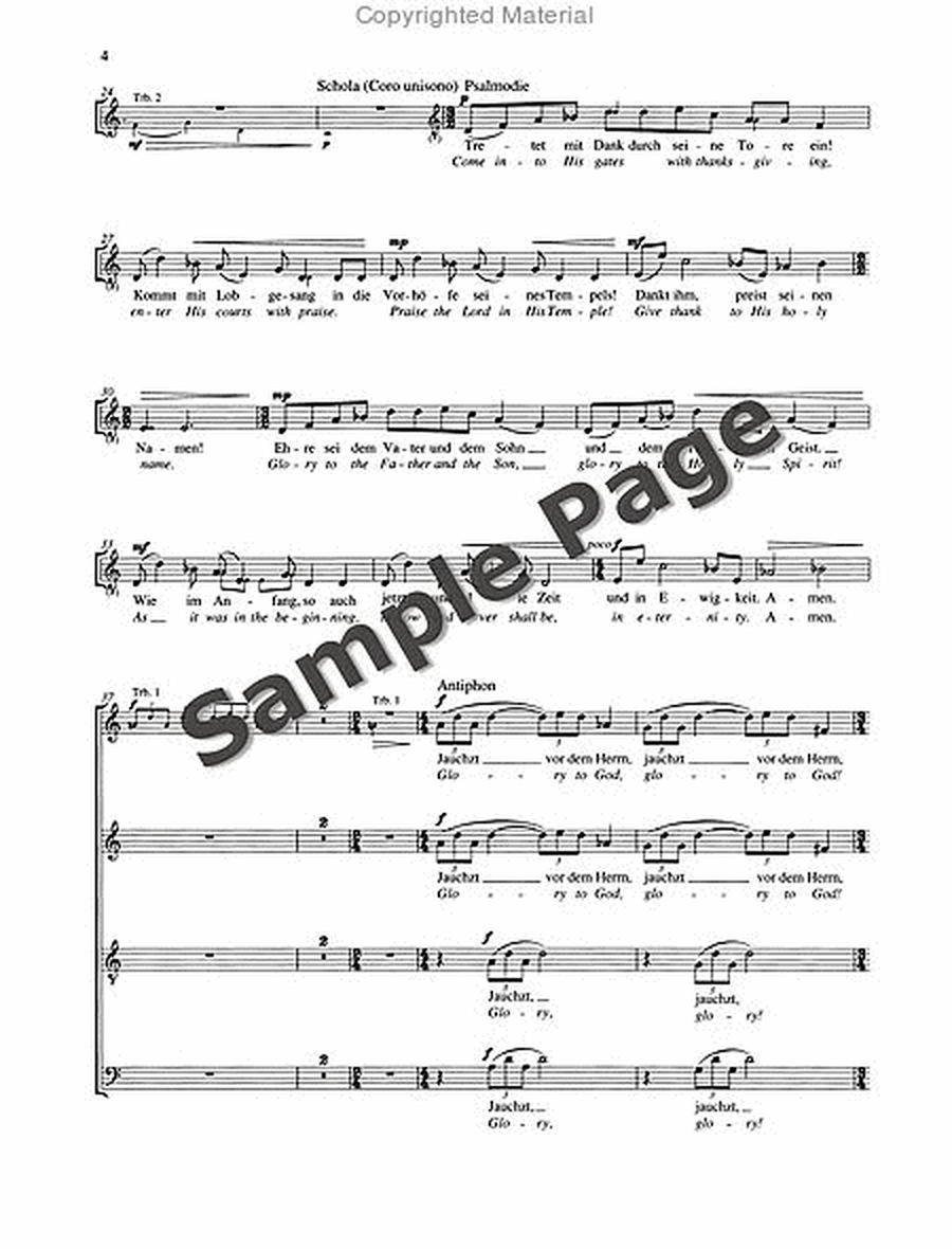 Proprium Festivum Choral Score