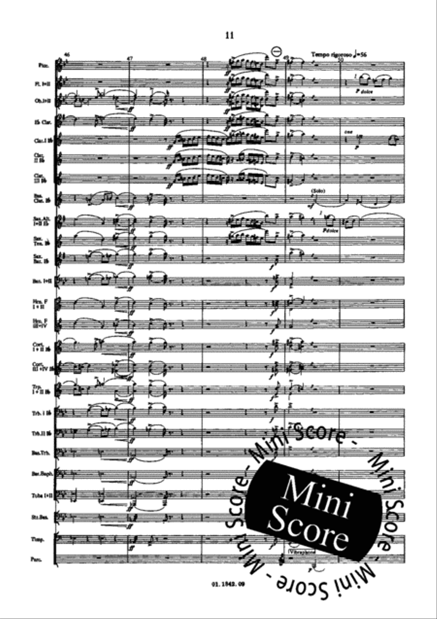 Fantasia and Fugue Concert Band scores gallery preview page 21