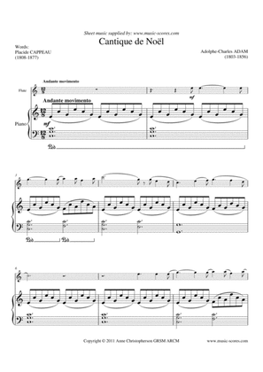 Cantique de Noel; O Holy Night - Flute and Piano