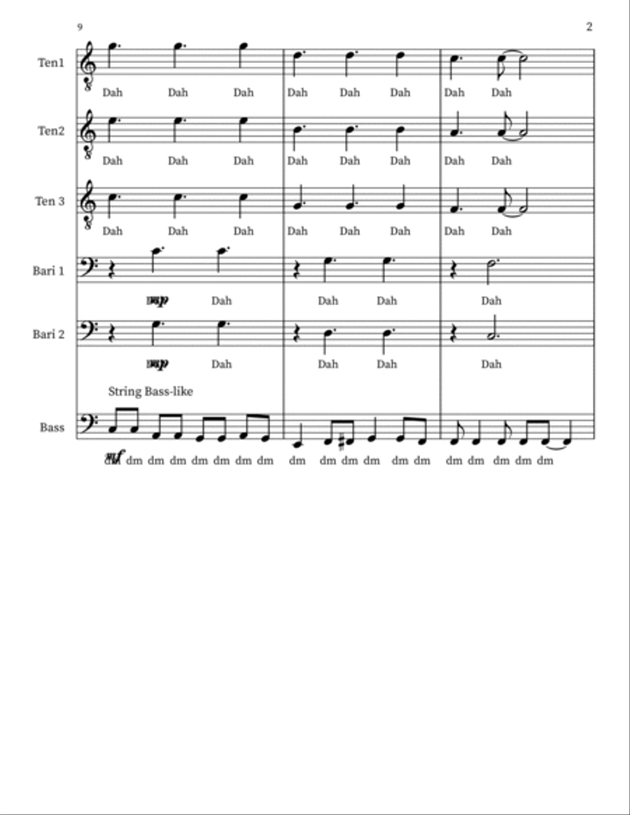 Silly Love Songs Choir scores gallery preview page 2