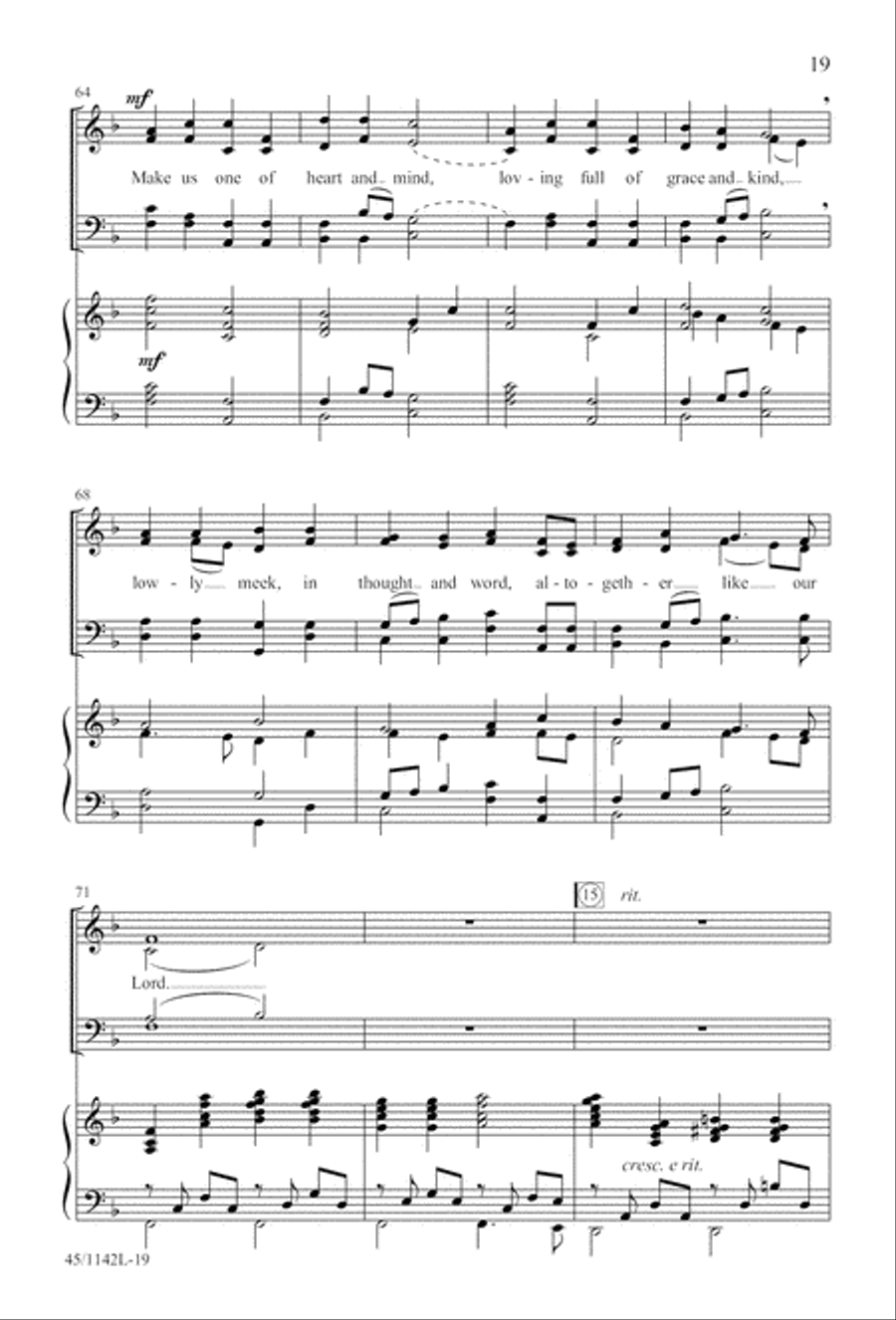 The Church's One Foundation 4-Part scores gallery preview page 21