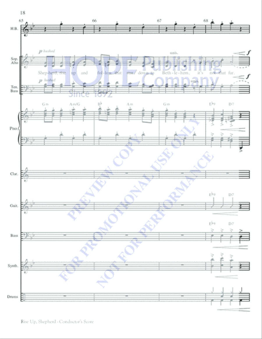 Rise Up, Shepherd Rise Up, Shepherd Choir scores gallery preview page 18