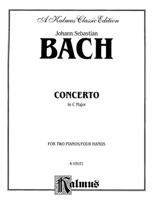 Book cover for Bach: Concerto for Two Pianos in C Major