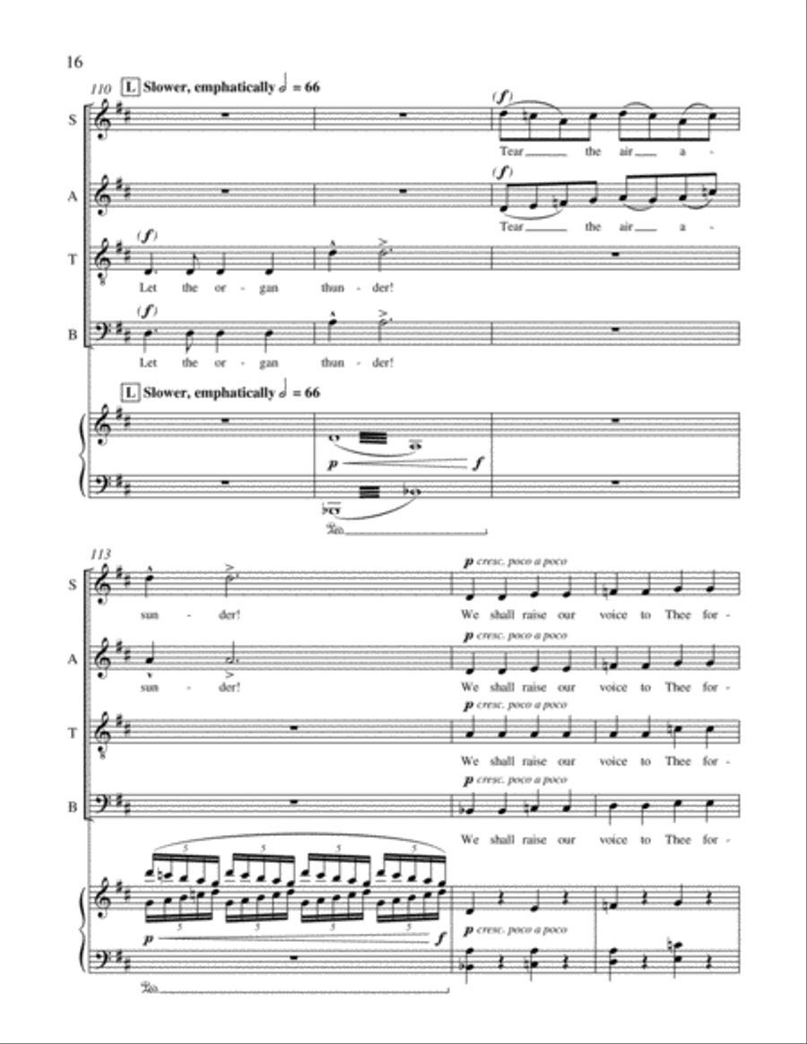 Alpha and Omega: No. 3 The Child is Born 4-Part scores gallery preview page 20