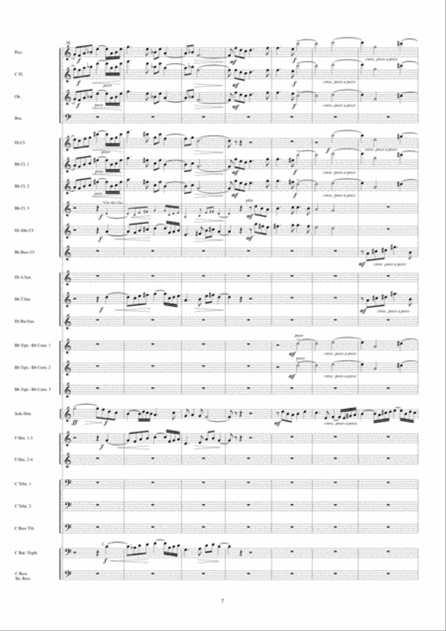 Adagio For Horn Concert Band scores gallery preview page 8