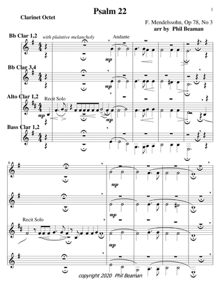 Psalm 22-Mendelssohn-Clarinet octet