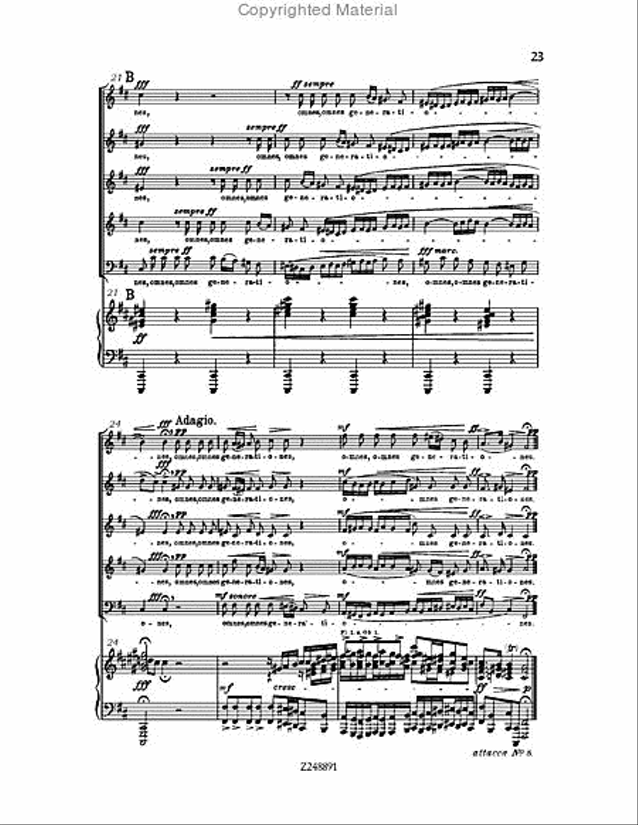 Magnificat in D major, BWV 243 Choir scores gallery preview page 23